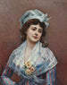 contemplazione - Raimundo de Madrazo y Garreta — vista dell’opera