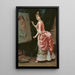 Modello facendo delle sciocchezze - Raimundo de Madrazo y Garreta — quadro incorniciato alla parete
