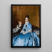 Ritratto della signora Clotilde de Cándamo e di suo figlio Carlos - Raimundo de Madrazo y Garreta — quadro incorniciato alla parete