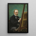 Ritratto di Federico de Madrazo che dipinge - Raimundo de Madrazo y Garreta — quadro incorniciato alla parete