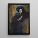 Portrait d'une dame en bleu - Raimundo de Madrazo y Garreta — quadro incorniciato alla parete