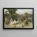 Principessa nei giardini di Versailles - Raimundo de Madrazo y Garreta — quadro incorniciato alla parete