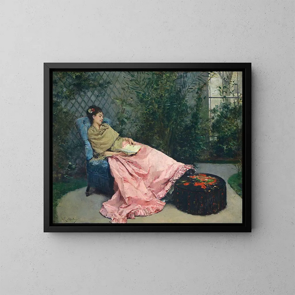 Sieste - Raimundo de Madrazo y Garreta — quadro incorniciato alla parete