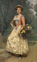 Beauté printanière - Raimundo de Madrazo y Garreta — quadro incorniciato alla parete