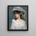 Donna in bianco - Raimundo de Madrazo y Garreta — quadro incorniciato alla parete