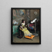 Donna con un pappagallo - Raimundo de Madrazo y Garreta — quadro incorniciato alla parete