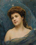 Giovane donna circondata da stelle - Raimundo de Madrazo y Garreta — vista dell’opera