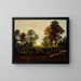 Paesaggio con alberi - Ralph Albert Blakelock — quadro incorniciato alla parete