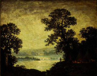 Campeggio indiano al chiaro di luna - Ralph Albert Blakelock — vista dell’opera