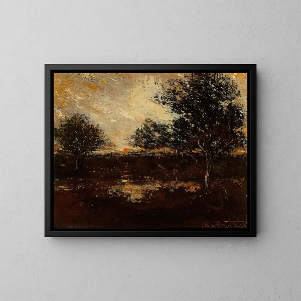 Riflessioni - Ralph Albert Blakelock — quadro incorniciato alla parete