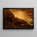 Tramonto a Navarro Ridge, costa californiana - Ralph Albert Blakelock — quadro incorniciato alla parete