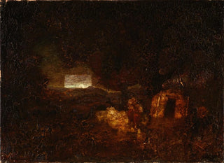 I costruttori di piroghe - Ralph Albert Blakelock — vista dell’opera