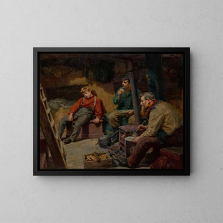 Son premier voyage - Ralph Hedley — quadro incorniciato alla parete