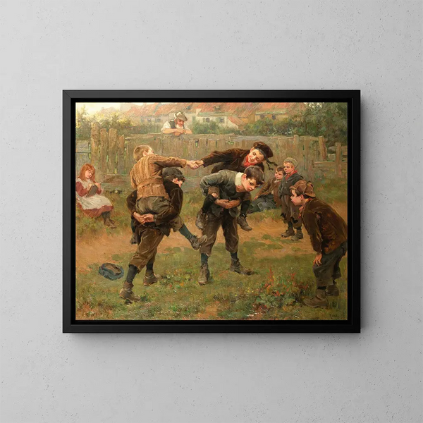 Le Tournoi - Ralph Hedley — quadro incorniciato alla parete