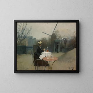 all'aperto - Ramon Casas — quadro incorniciato alla parete
