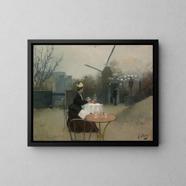 all'aperto - Ramon Casas — quadro incorniciato alla parete