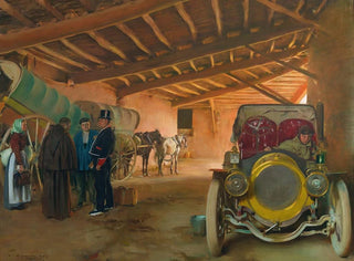 Il garage a automobili - Ramon Casas — vista dell’opera