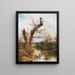 Vecchio albero sul bordo del ruscello - Ramon Tusquets — quadro incorniciato alla parete