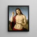 Benedizione di Cristo Che la pace sia con voi - Raffaello — quadro incorniciato alla parete