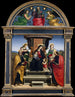 La Vierge à l'Enfant trônant avec des saints - Raffaello — vista dell’opera