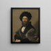 Ritratto di Baldassarre Castiglione - Raffaello — quadro incorniciato alla parete