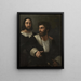 Autoritratto con un amico - Raffaello — quadro incorniciato alla parete