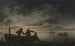 Scène d'estuaire avec pêcheur - Raphael Govertsz Camphuysen — vista dell’opera