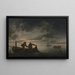 Scène d'estuaire avec pêcheur - Raphael Govertsz Camphuysen — quadro incorniciato alla parete