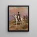 Napoleone a cavallo - Raymond Desvarreux — quadro incorniciato alla parete