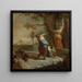 Raccolta di mele - Januarius Zick — quadro incorniciato alla parete
