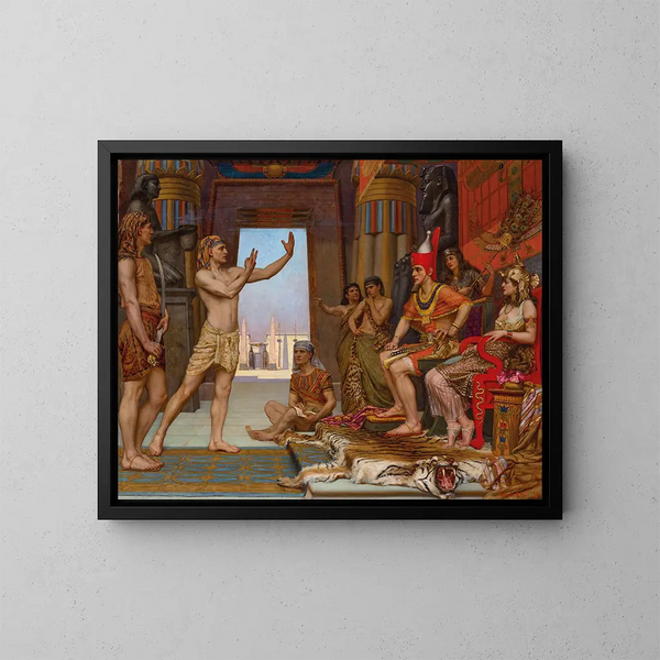 Joseph interpreta il sogno del Faraone - Reginald Arthur — quadro incorniciato alla parete