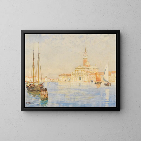 San Giorgio Maggiore, Venezia - Reginald Barratt — quadro incorniciato alla parete