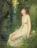 Una ninfa sul bordo di una piscina - Reginald Granville Eves — vista dell’opera