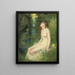 Una ninfa sul bordo di una piscina - Reginald Granville Eves — quadro incorniciato alla parete