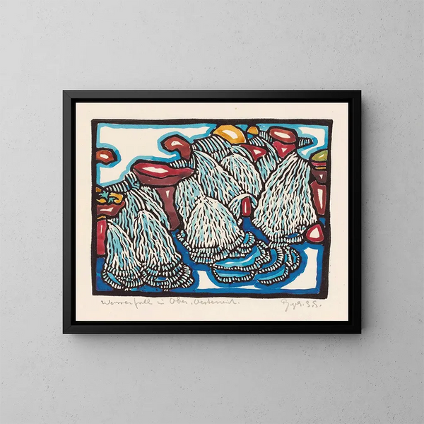 Cascata in Alta Austria - Reijer Stolk — quadro incorniciato alla parete