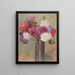 Fiori in un vaso - Reinhold Völkel — quadro incorniciato alla parete