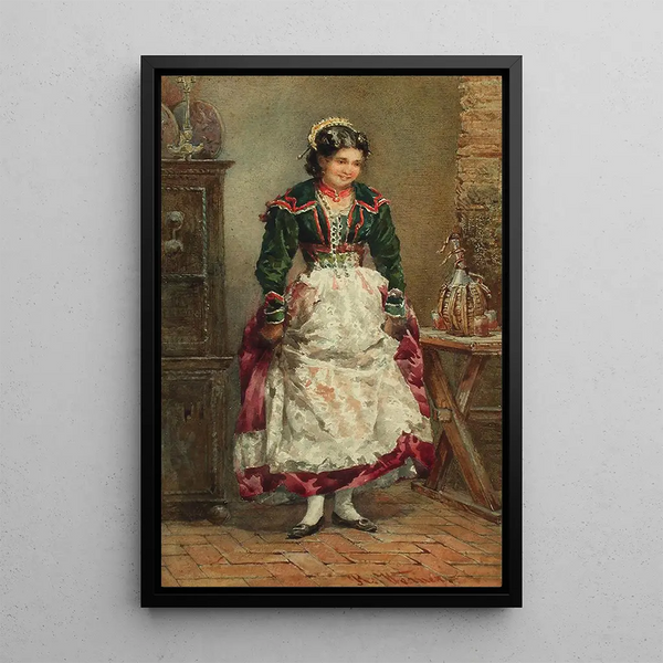 Portrait d'une femme - Reinhold Werner — quadro incorniciato alla parete