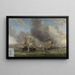 La Bataille de Livourne - Reinier Nooms — quadro incorniciato alla parete