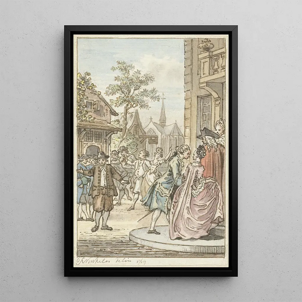 Lucas et Clarisse - Reinier Vinkeles — quadro incorniciato alla parete