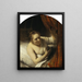 Una donna a letto - Rembrandt van Rijn — quadro incorniciato alla parete