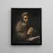 Un uomo anziano in preghiera - Rembrandt van Rijn — quadro incorniciato alla parete