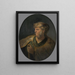 Busto d'uomo in costume orientale - Rembrandt van Rijn — quadro incorniciato alla parete
