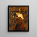 Jacob che lotta con l'angelo - Rembrandt van Rijn — quadro incorniciato alla parete