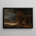 Paesaggio con la parabola del buon Samaritano - Rembrandt van Rijn — quadro incorniciato alla parete