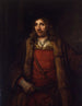 Uomo con cappotto foderato di pelliccia - Rembrandt van Rijn — vista dell’opera