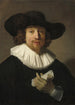 Uomo con una partitura musicale - Rembrandt van Rijn — vista dell’opera