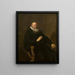 Ritratto di Eléazar Swalmius - Rembrandt van Rijn — quadro incorniciato alla parete