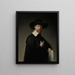 Ritratto di Marten Looten - Rembrandt van Rijn — quadro incorniciato alla parete