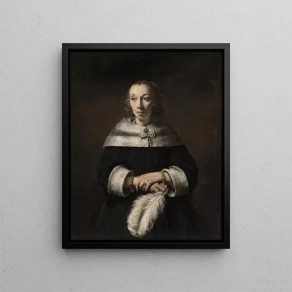 Rembrandt van Rijn - Portrait of a Lady with an OstrichFeather Fan.webp