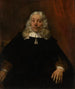 Ritratto di un uomo con capelli bianchi - Rembrandt van Rijn — vista dell’opera